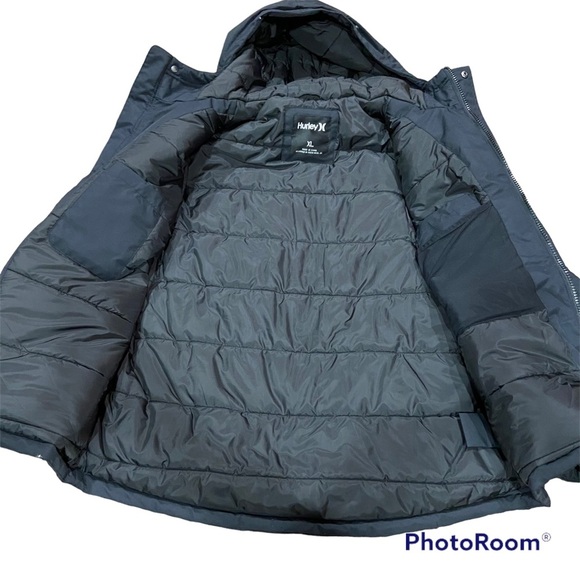 Hurley Idyllwild 3M Parka Jacket Mens Black Winter Snow Jacket Sz XL NWT - Picture 4 of 5